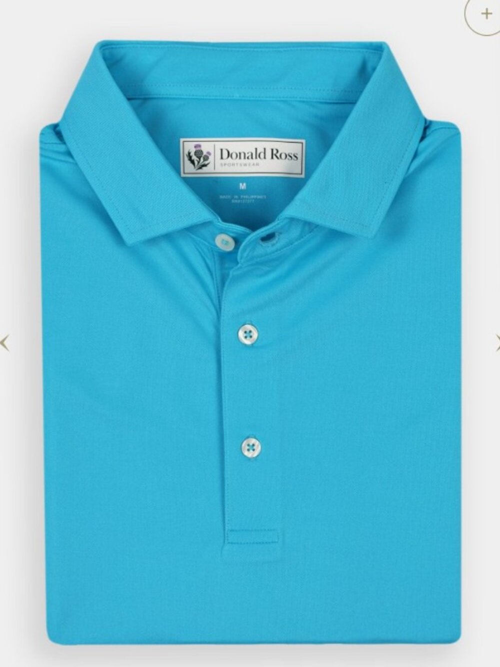 Donald Ross Detroit Polo - XL - Color Capri. NWOT